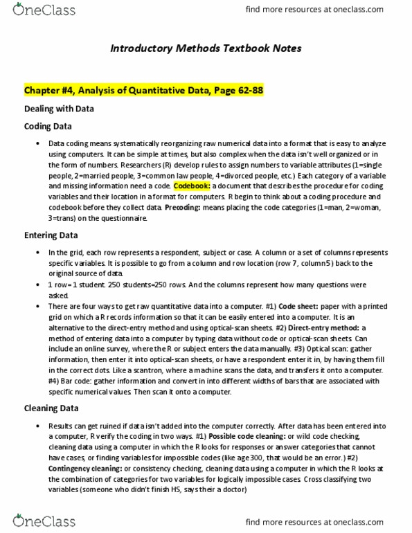 SOAN 2120 Chapter Notes - Chapter ch 4-9: Sampling Frame, Nonverbal Communication, Descriptive Statistics thumbnail
